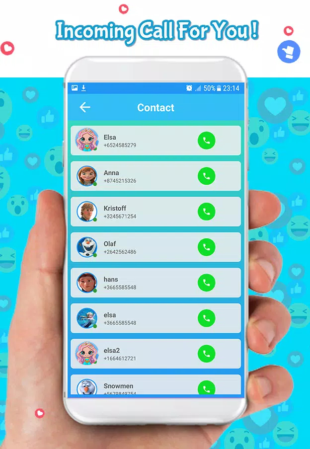 اسکرین شات 7 برنامه Fake Call  with Elssa & Chat