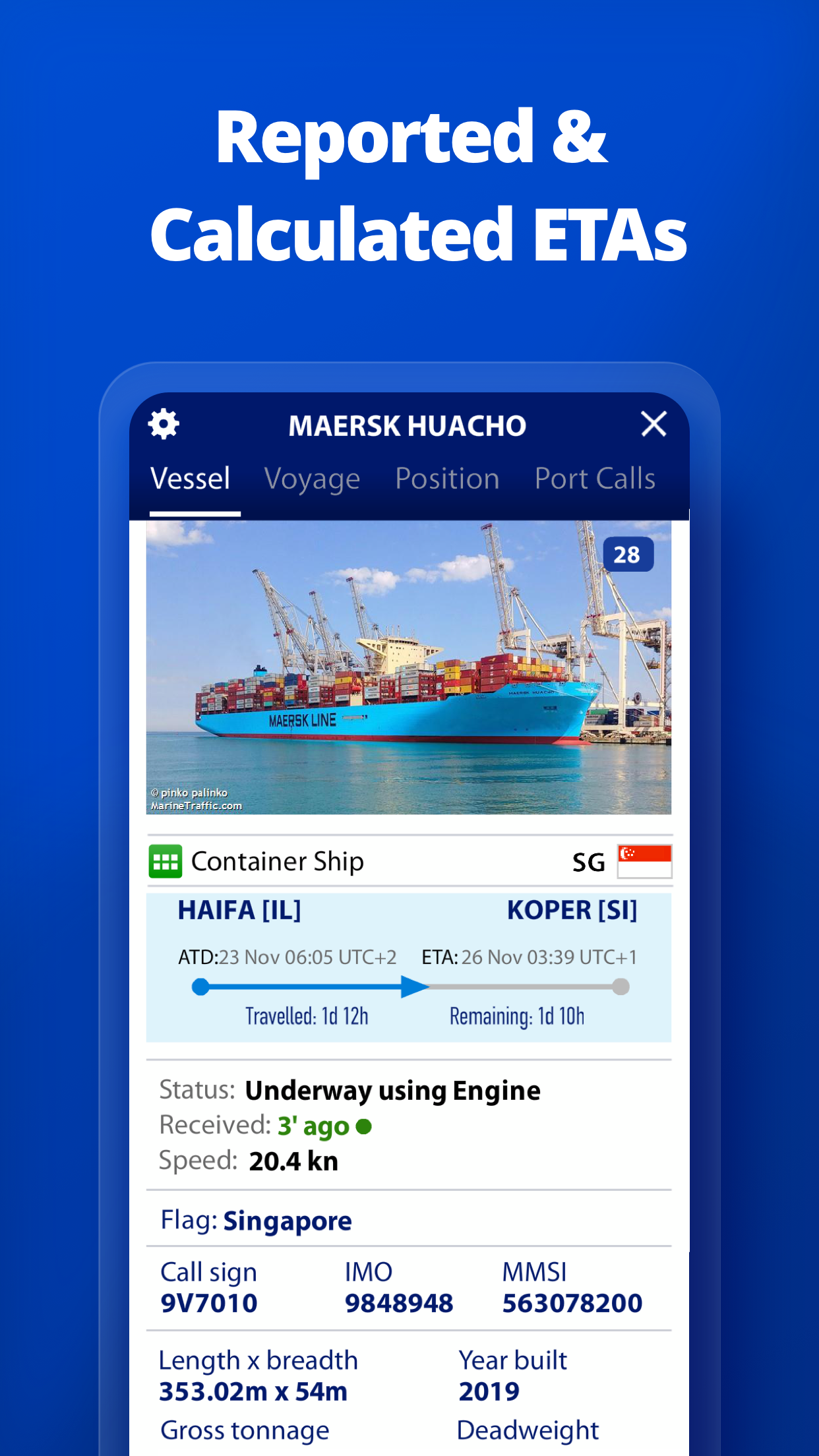 اسکرین شات 5 برنامه MarineTraffic - Ship Tracking