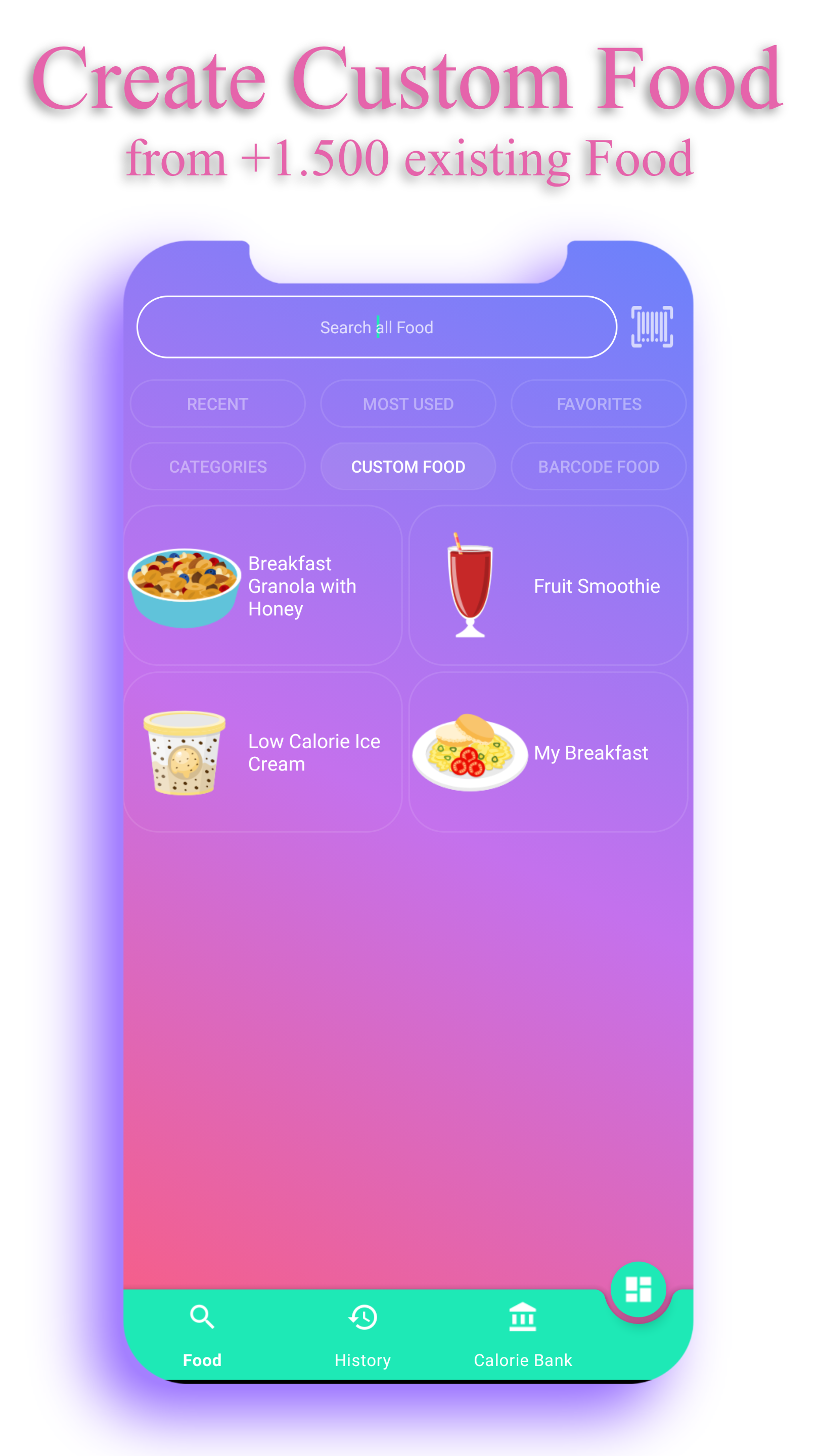 اسکرین شات 4 برنامه Calorie Counter - EasyFit