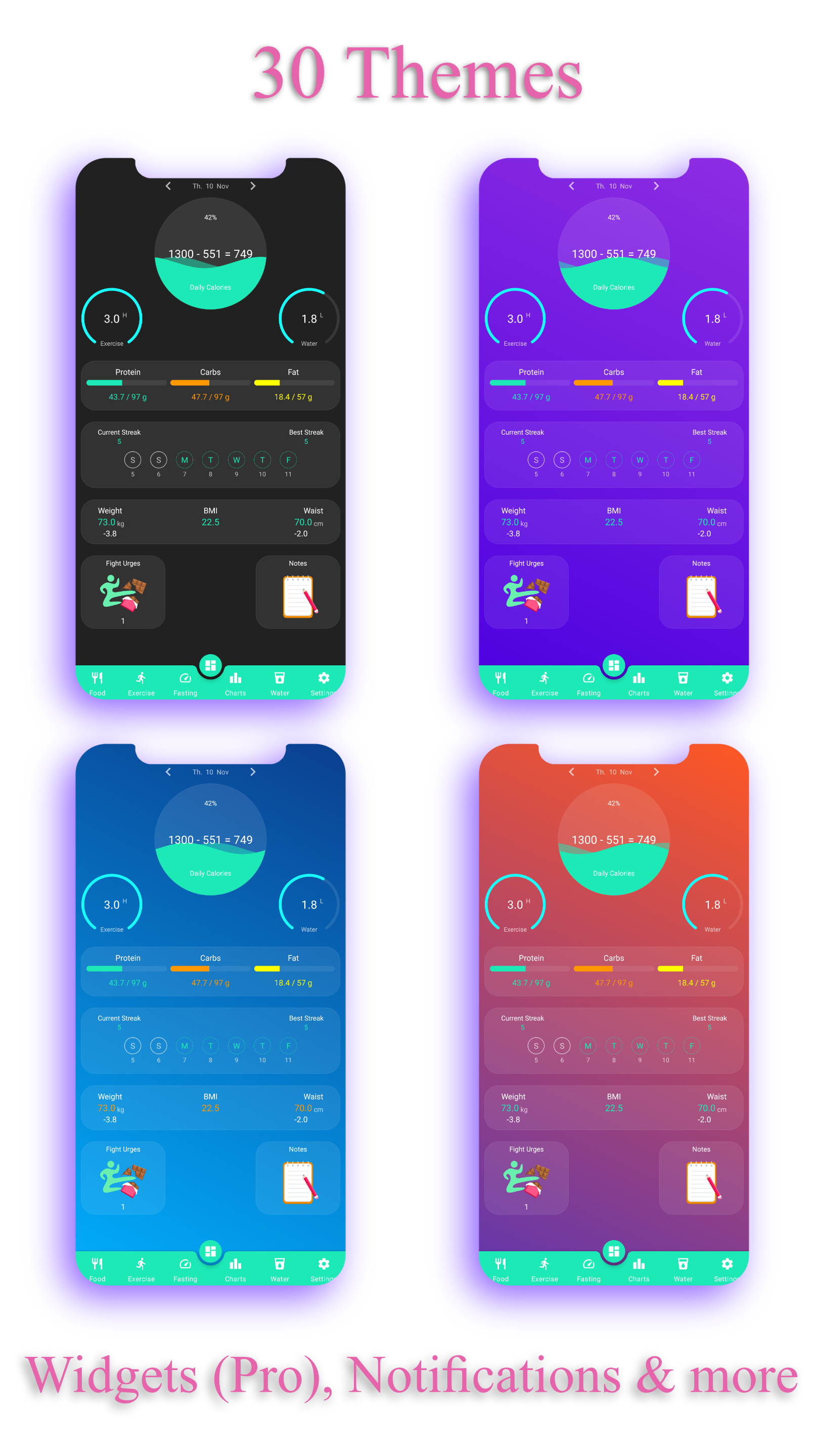 اسکرین شات 8 برنامه Calorie Counter - EasyFit