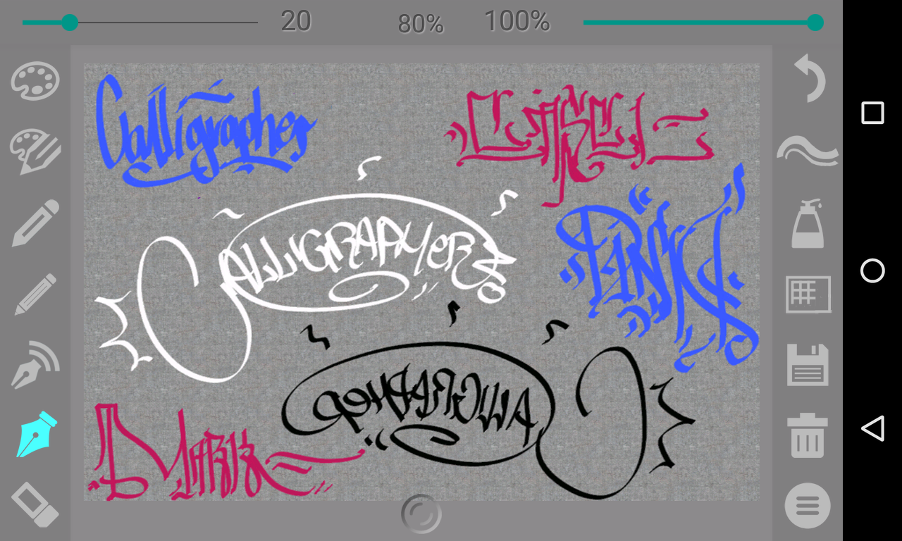 اسکرین شات 1 برنامه Calligrapher