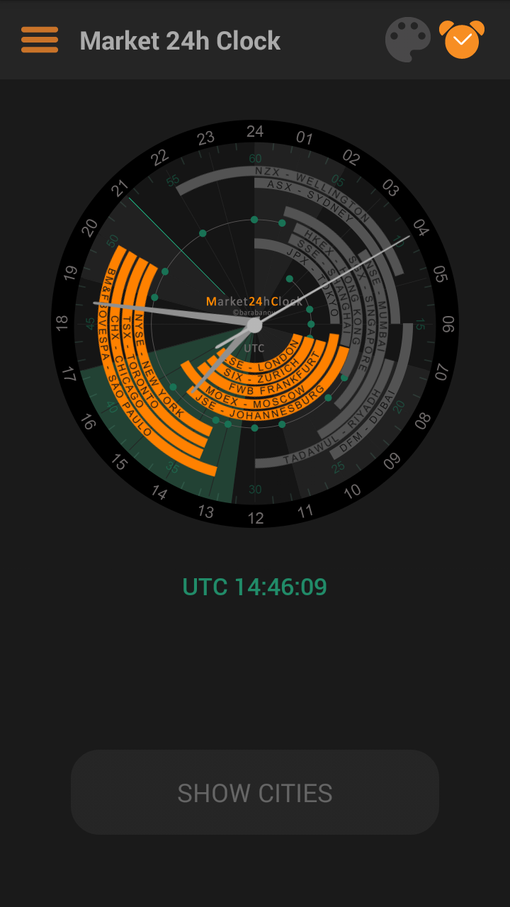 اسکرین شات 8 برنامه Market 24h Clock