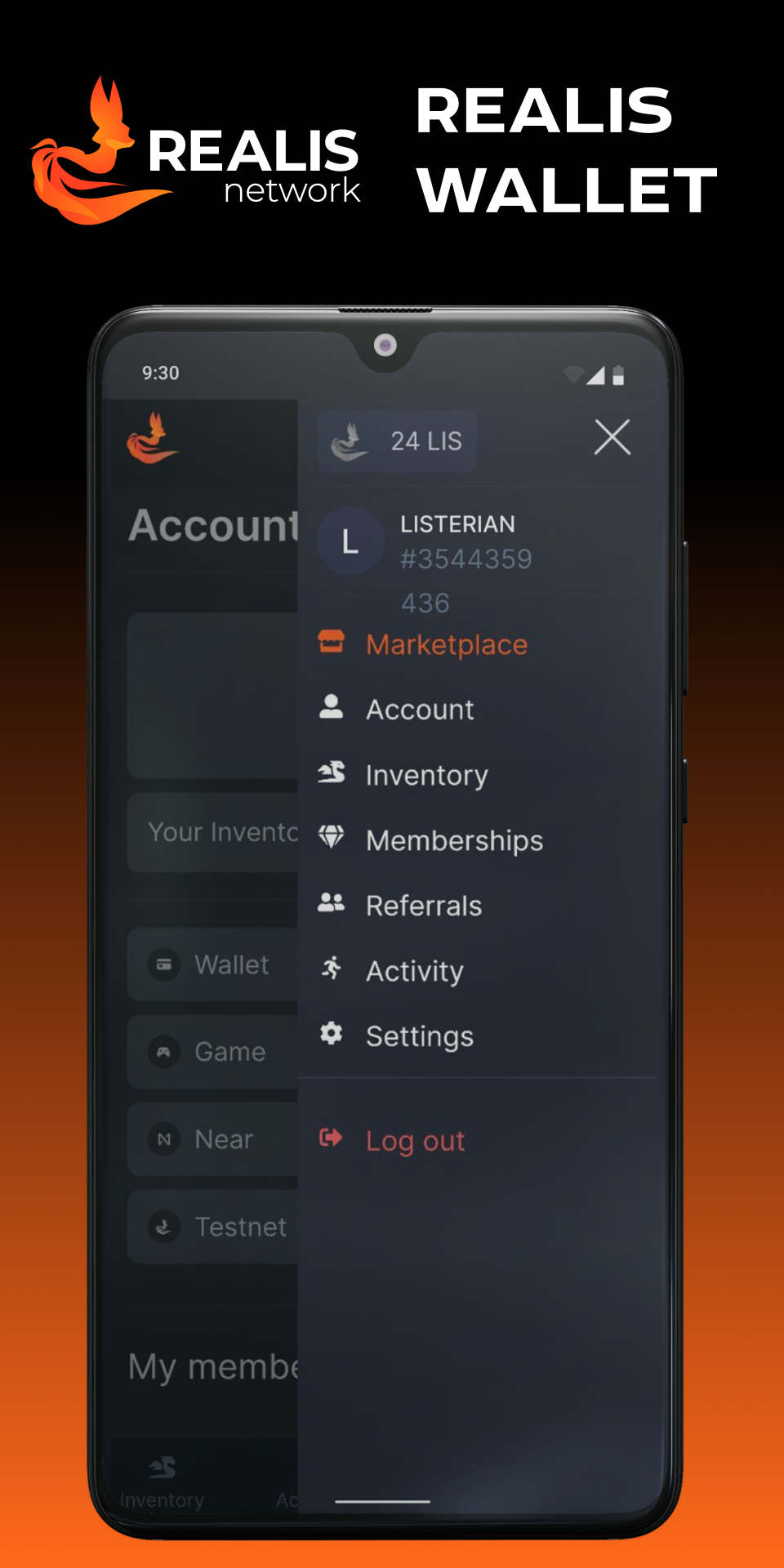 اسکرین شات 1 برنامه Realis Wallet: Marketplace NFT