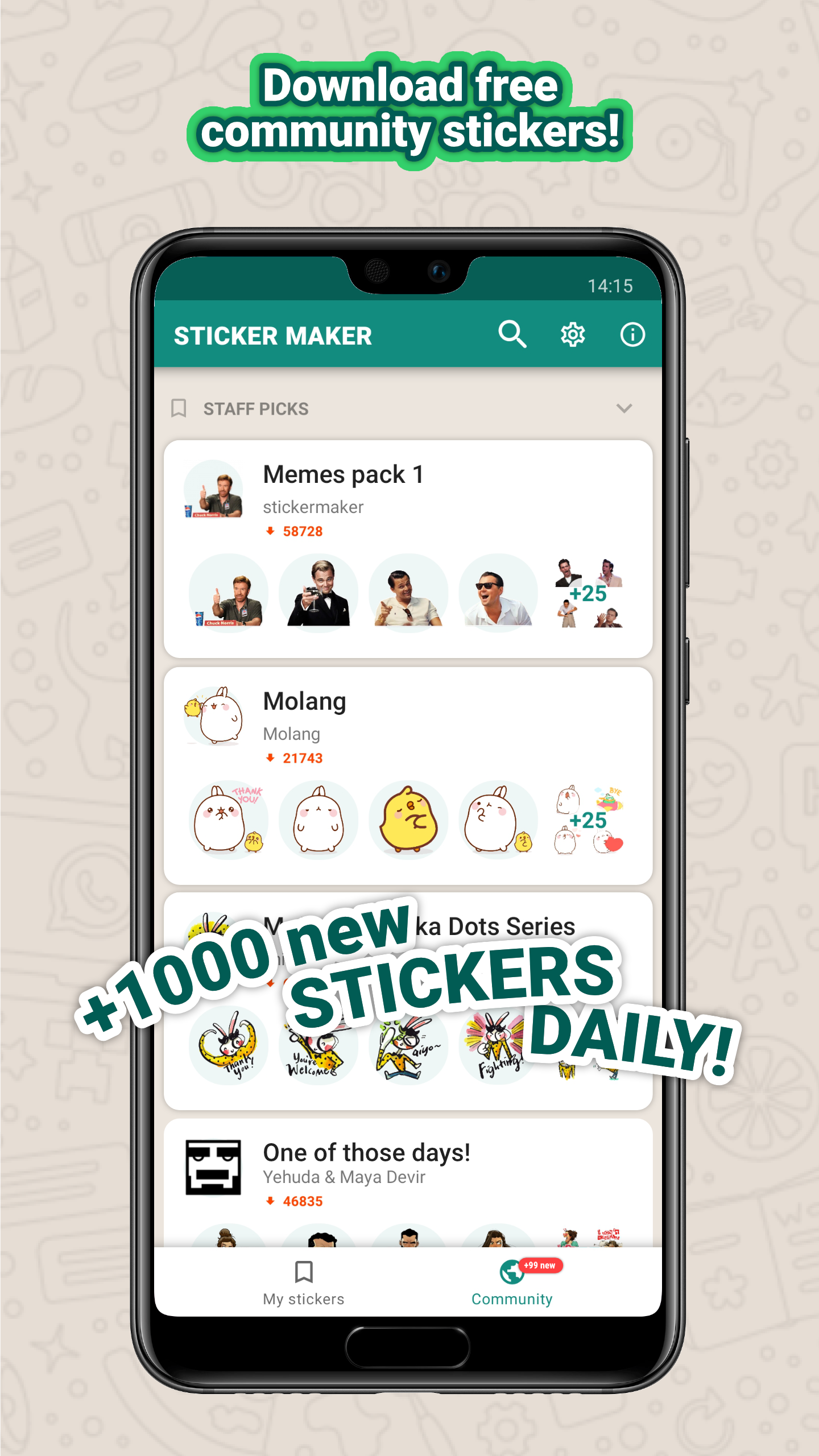 اسکرین شات 6 برنامه Sticker maker