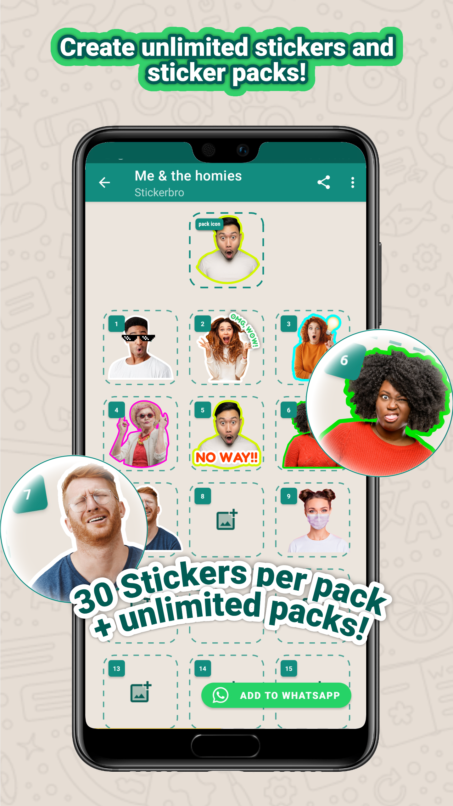 اسکرین شات 2 برنامه Sticker maker