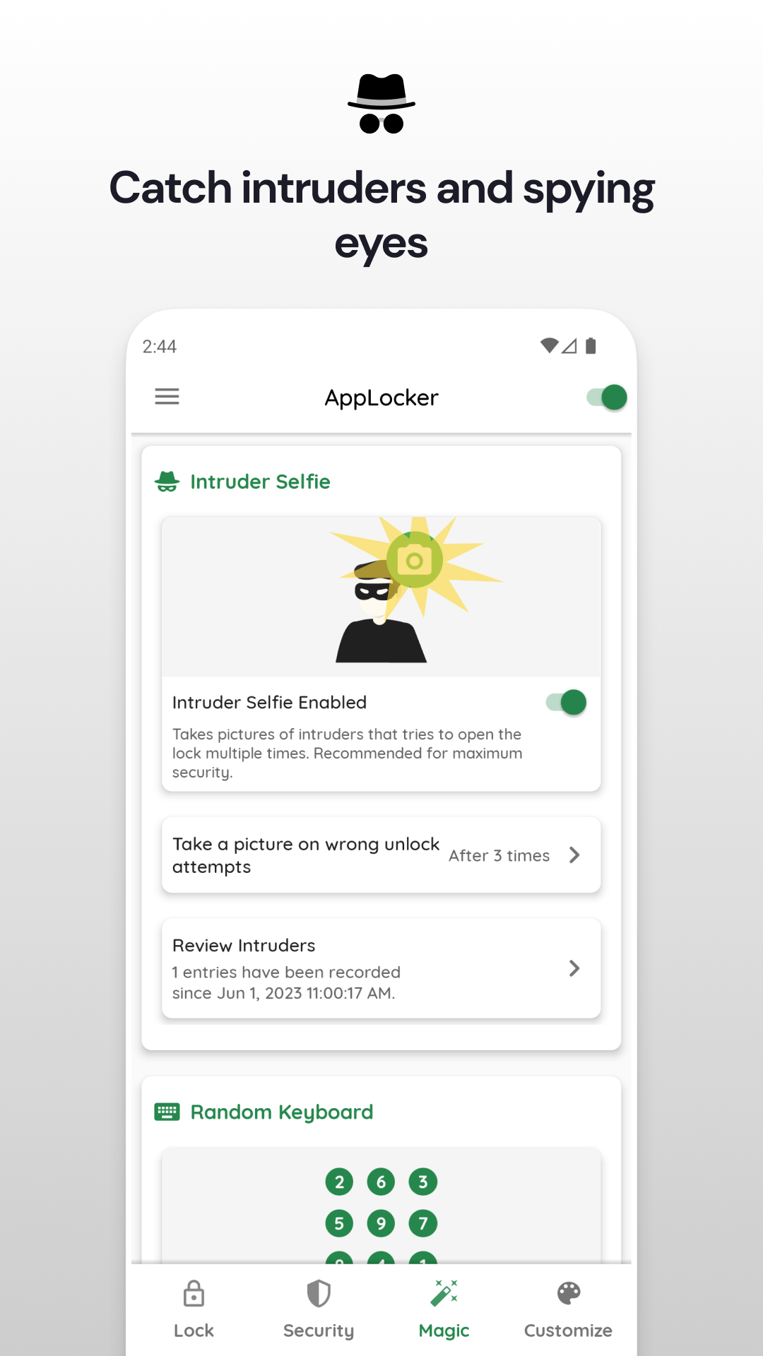 اسکرین شات 4 برنامه App Lock: Fingerprint, Pattern