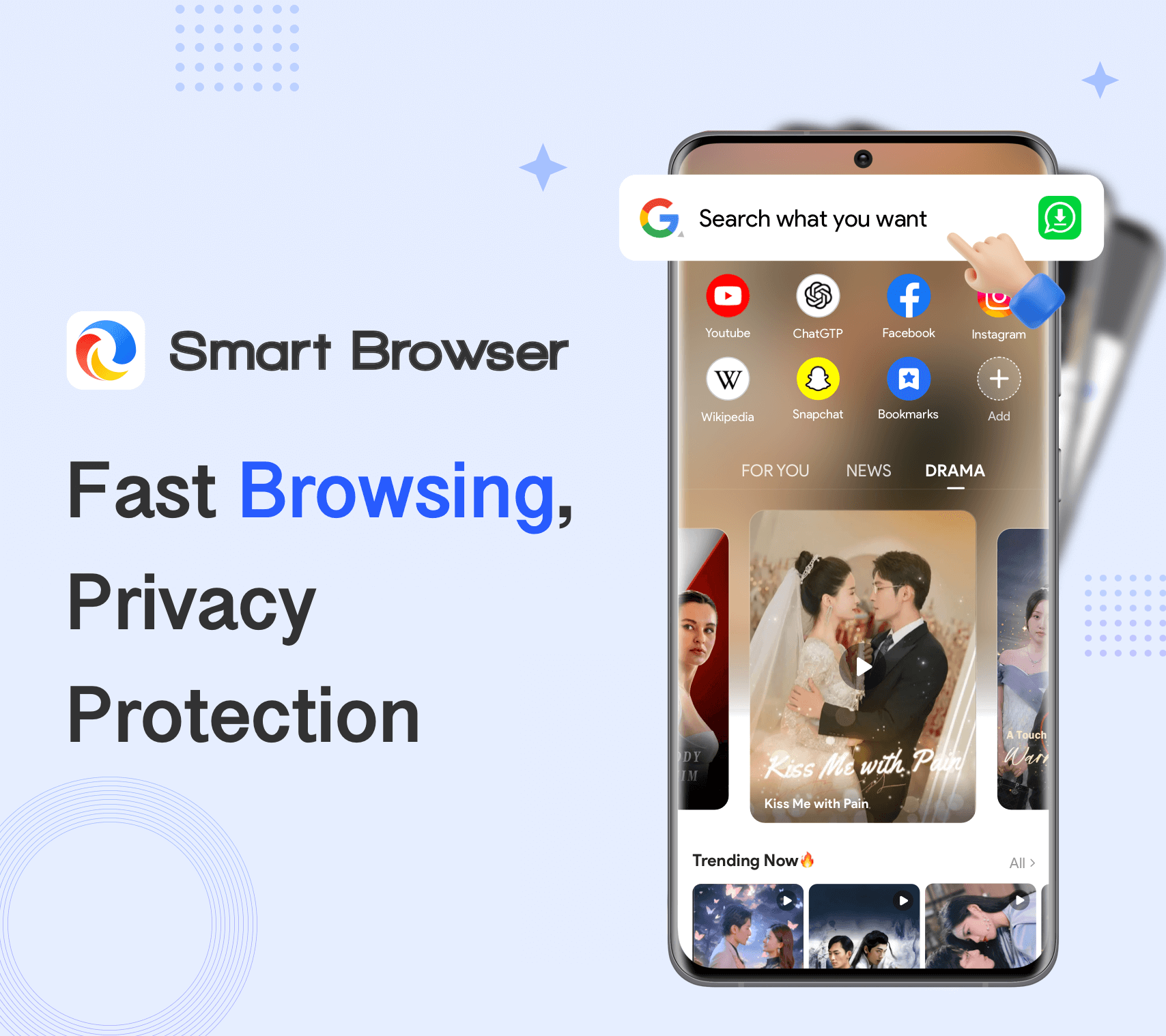اسکرین شات 1 برنامه Smart Browser - Shorts & Drama
