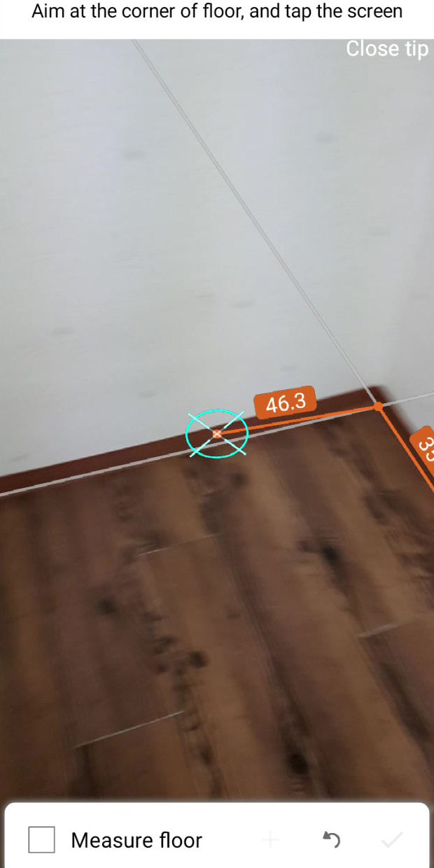 اسکرین شات 1 برنامه SmartPlan - Floor plan app using camera