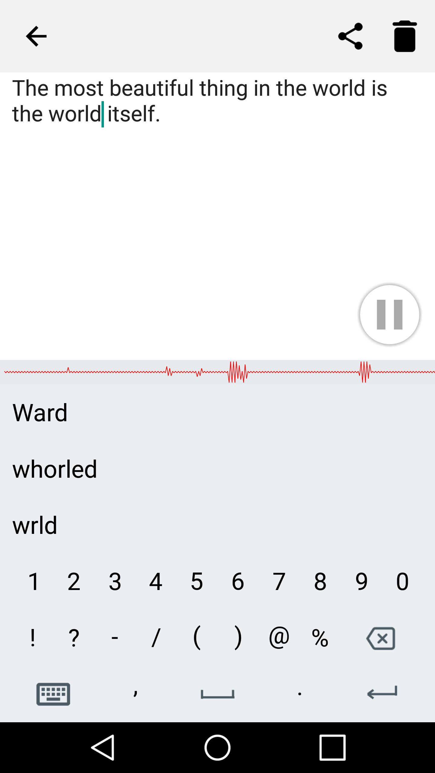 اسکرین شات 3 برنامه Speech to text