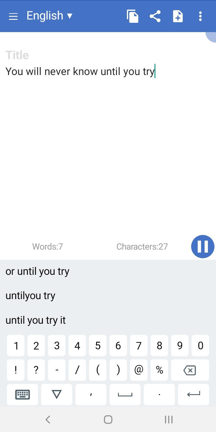 اسکرین شات 1 برنامه Voice to text