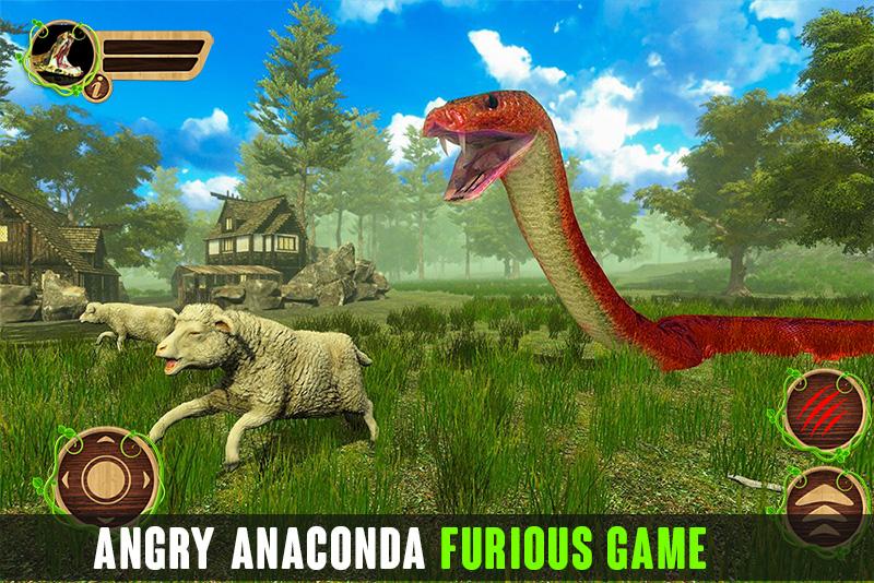 اسکرین شات 3 بازی Anaconda Snake Attack Sim 3D