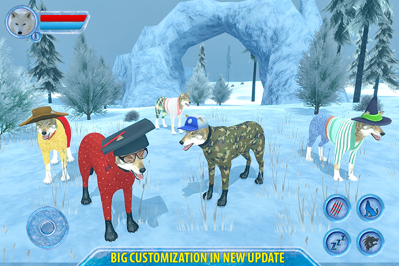 اسکرین شات 3 بازی Arctic Wolf Sim 3D