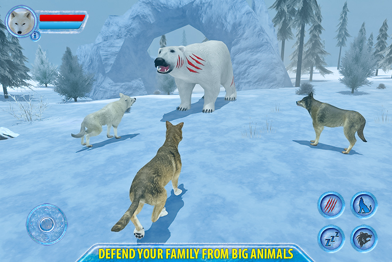 اسکرین شات 2 بازی Arctic Wolf Sim 3D