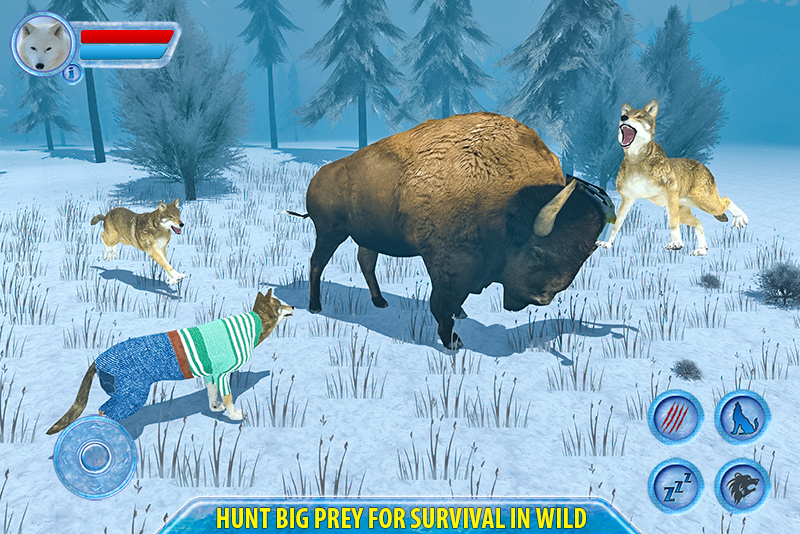 اسکرین شات 4 بازی Arctic Wolf Sim 3D