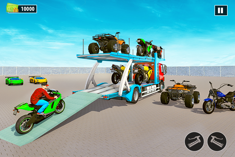 اسکرین شات 2 بازی Moto Bike Transport Truck
