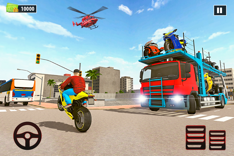 اسکرین شات 3 بازی Moto Bike Transport Truck