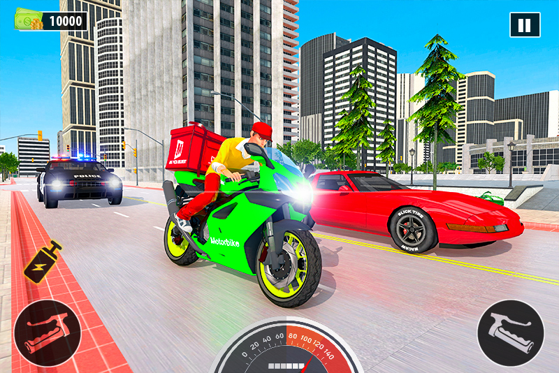 اسکرین شات بازی Bike Pizza Delivery: Food Game 3