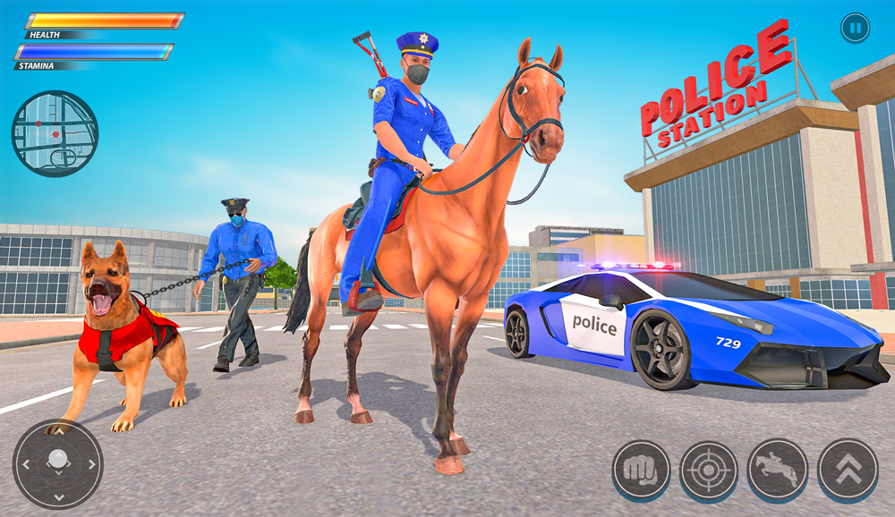 اسکرین شات 1 بازی US Police Horse Crime Shooting