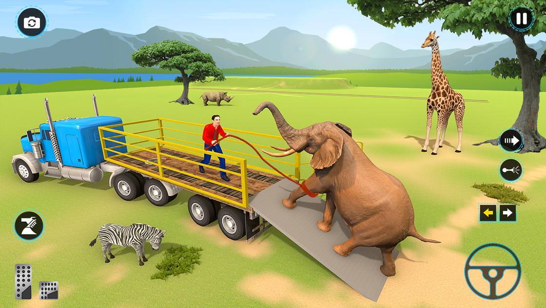 اسکرین شات 5 بازی Truck Games: Animal Transport