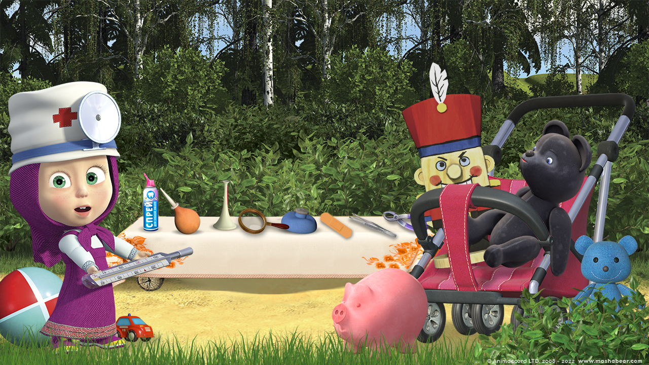 اسکرین شات 3 بازی Masha and the Bear: Toy doctor
