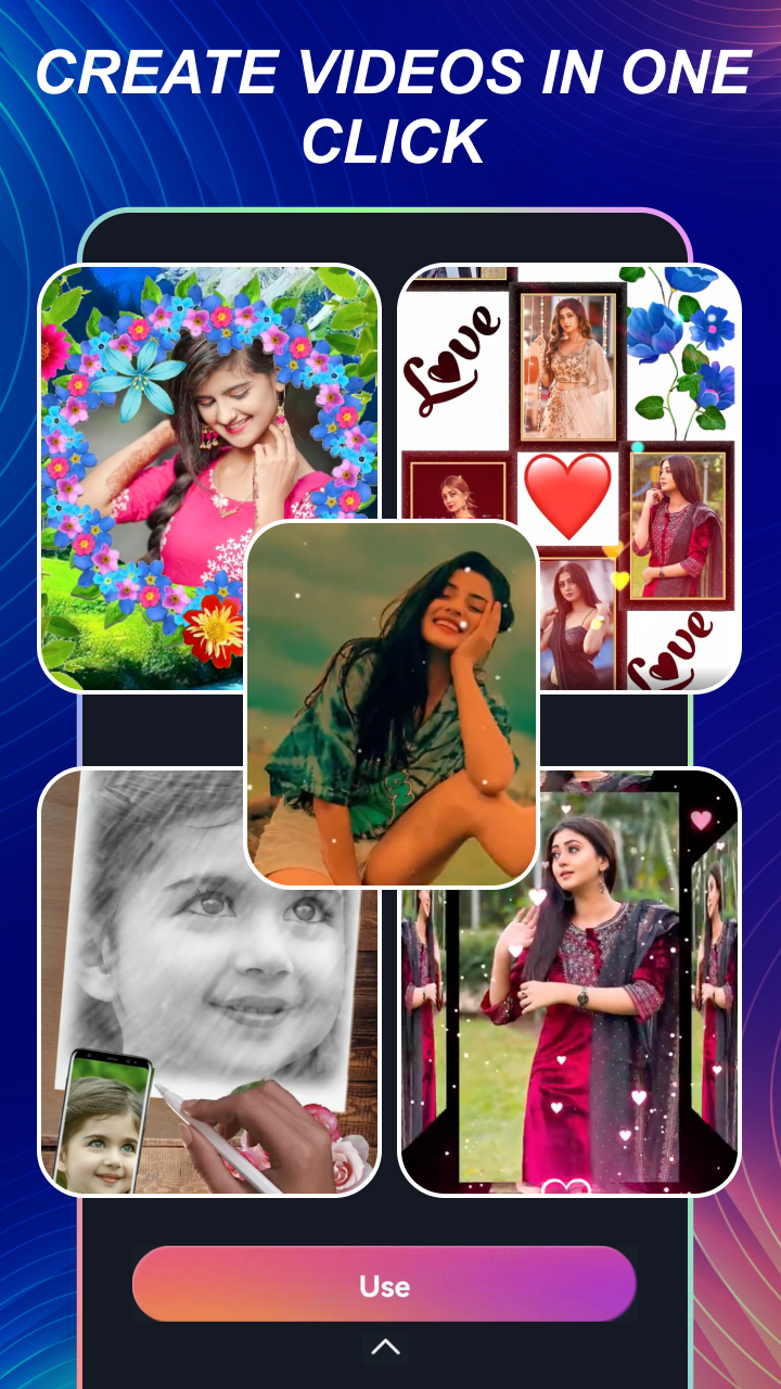 اسکرین شات 1 برنامه mAst: Music Status Video Maker