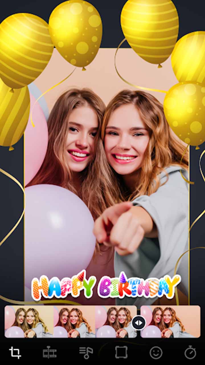 اسکرین شات 5 برنامه کلیپ ساز تولد - میکس عکس و آهنگ