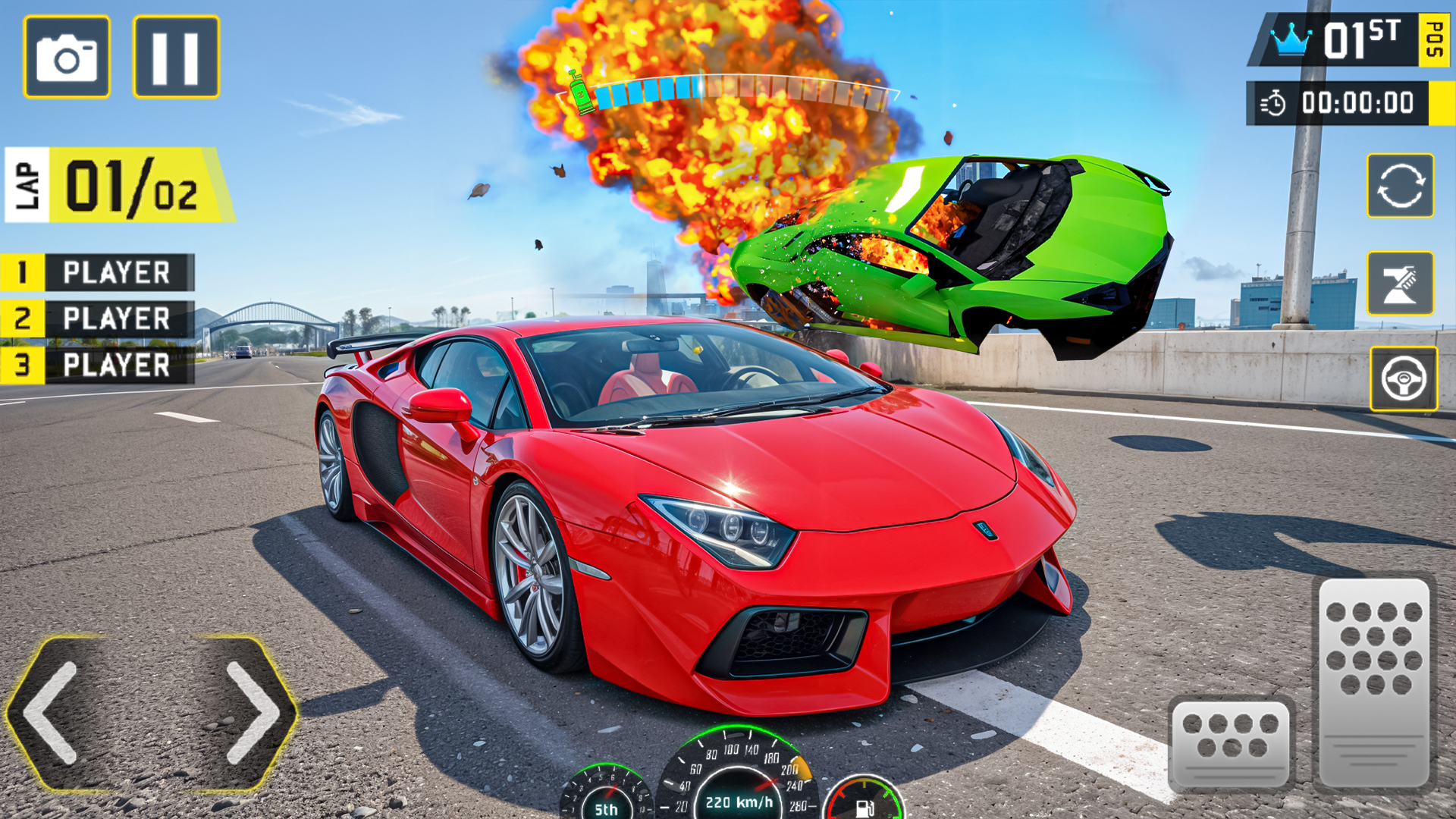 اسکرین شات 3 بازی Mega Real Driving : Car Crash