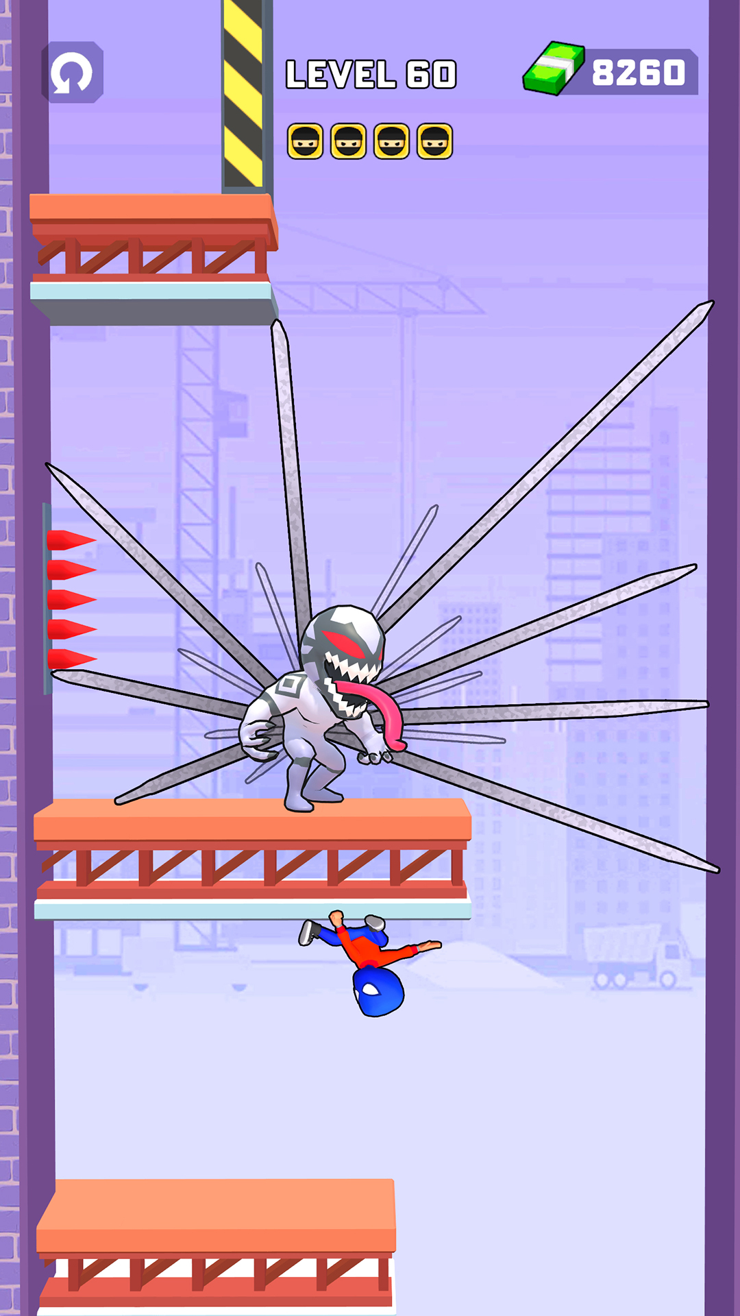 اسکرین شات 4 بازی Swing Hero: Superhero Fight