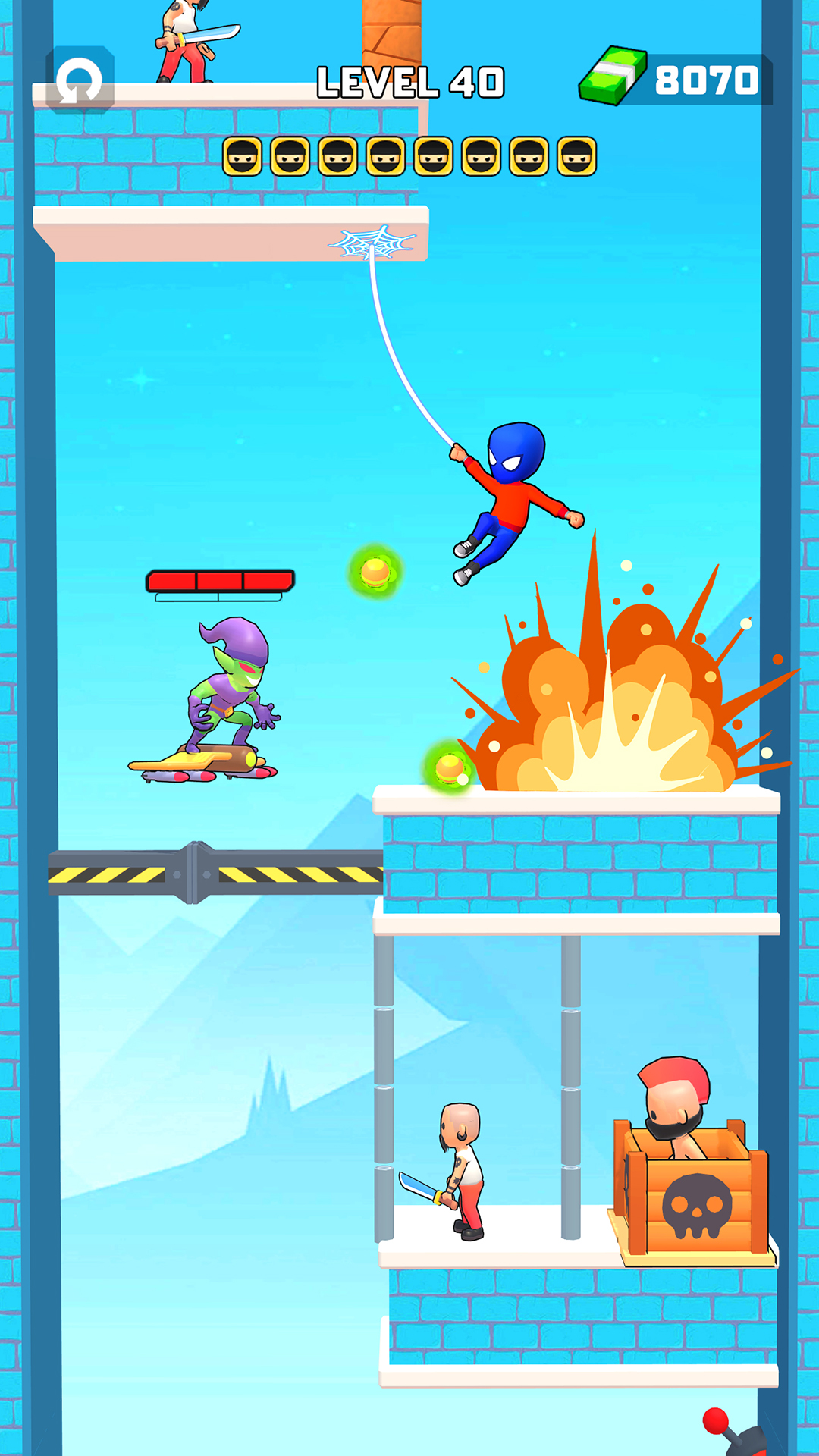اسکرین شات 3 بازی Swing Hero: Superhero Fight