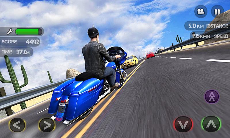 اسکرین شات 3 بازی Race the Traffic Moto