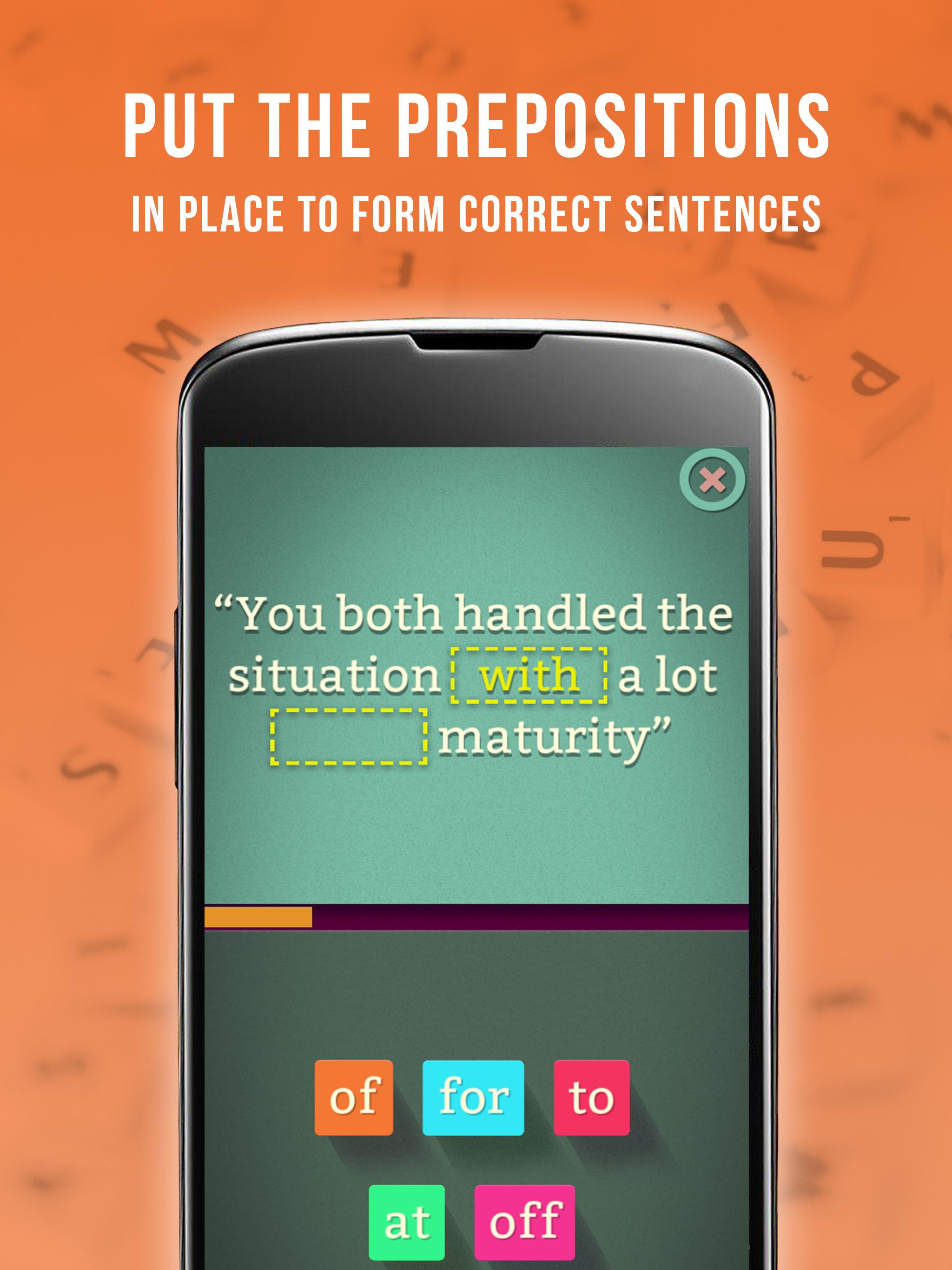 اسکرین شات 1 بازی Learn English Preposition Game