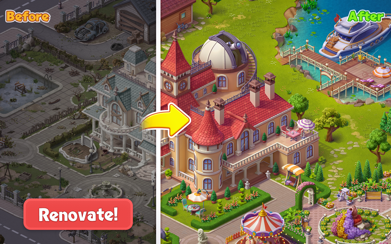 اسکرین شات 4 بازی Home Mansion: Makeover Dream