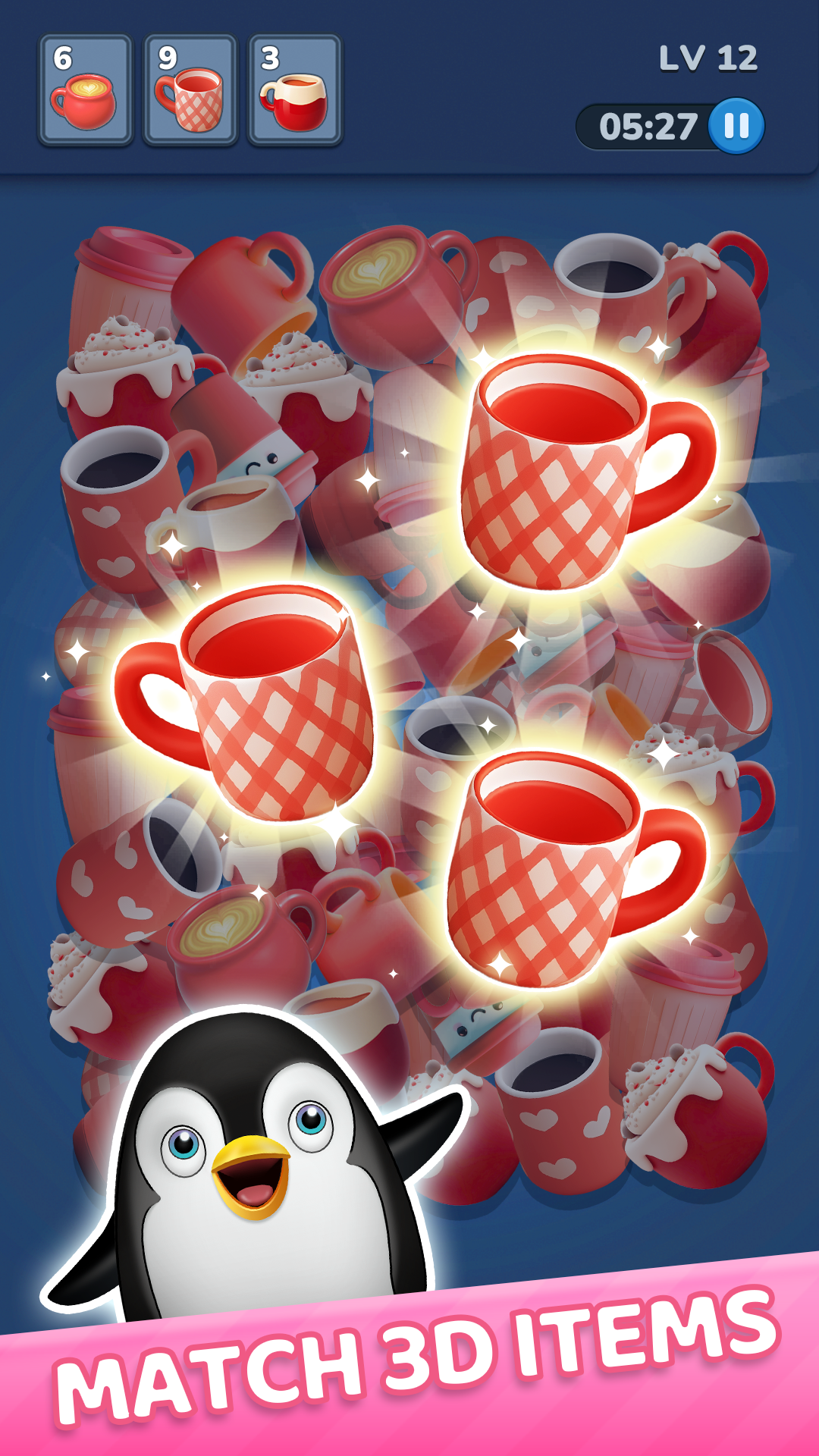 اسکرین شات 1 بازی 3D Crazy Match! Triple Tap