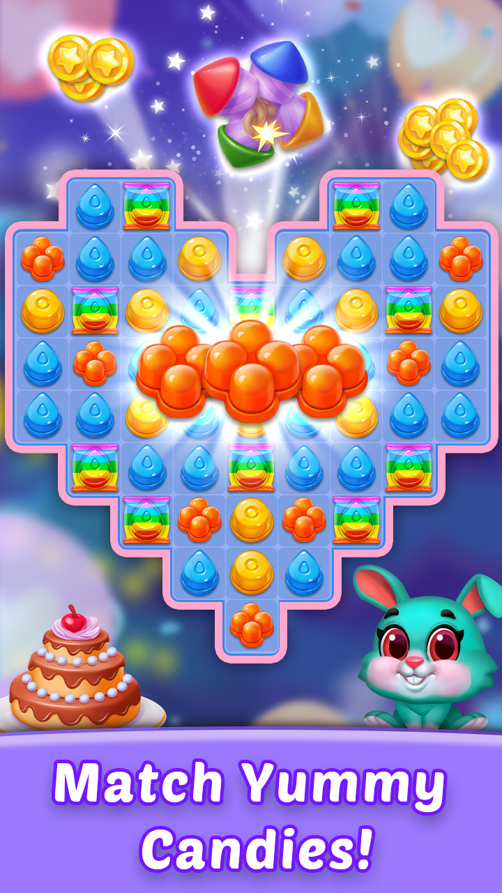 اسکرین شات 3 بازی Candy Fever Smash - Match 3