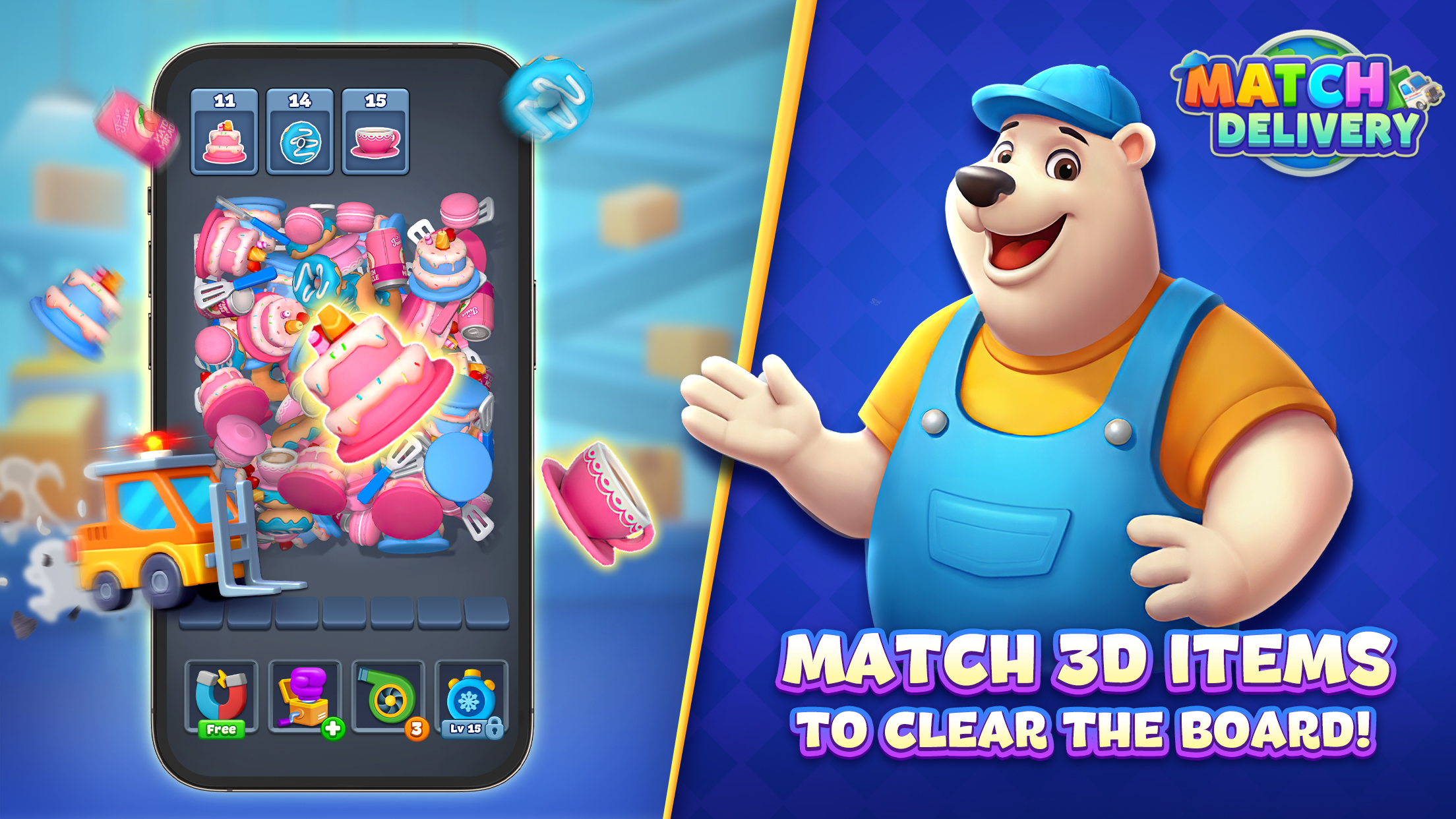 اسکرین شات 6 بازی Match Delivery Triple Match 3D
