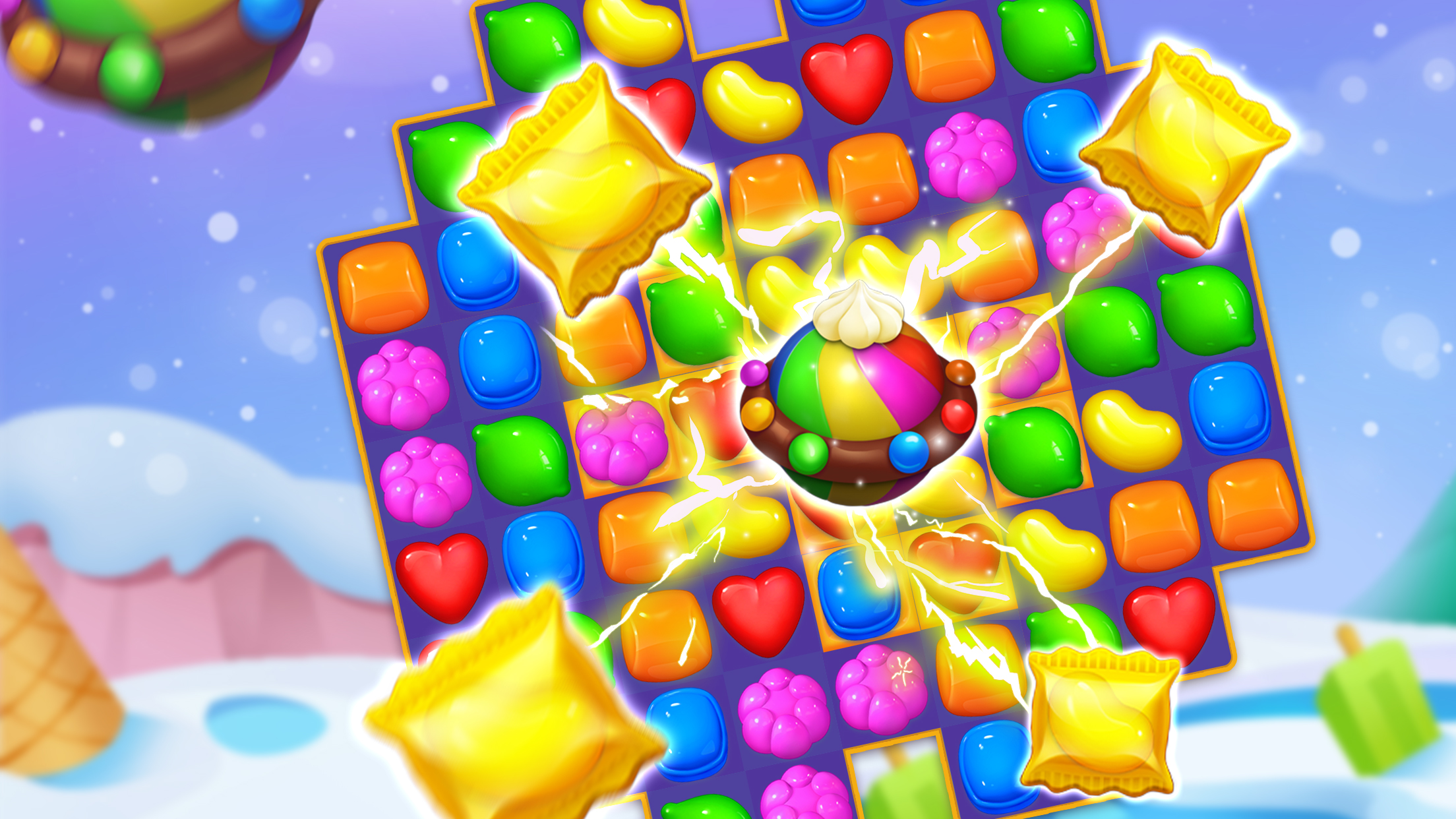 اسکرین شات 7 بازی Pet Candy Puzzle-Match 3 games
