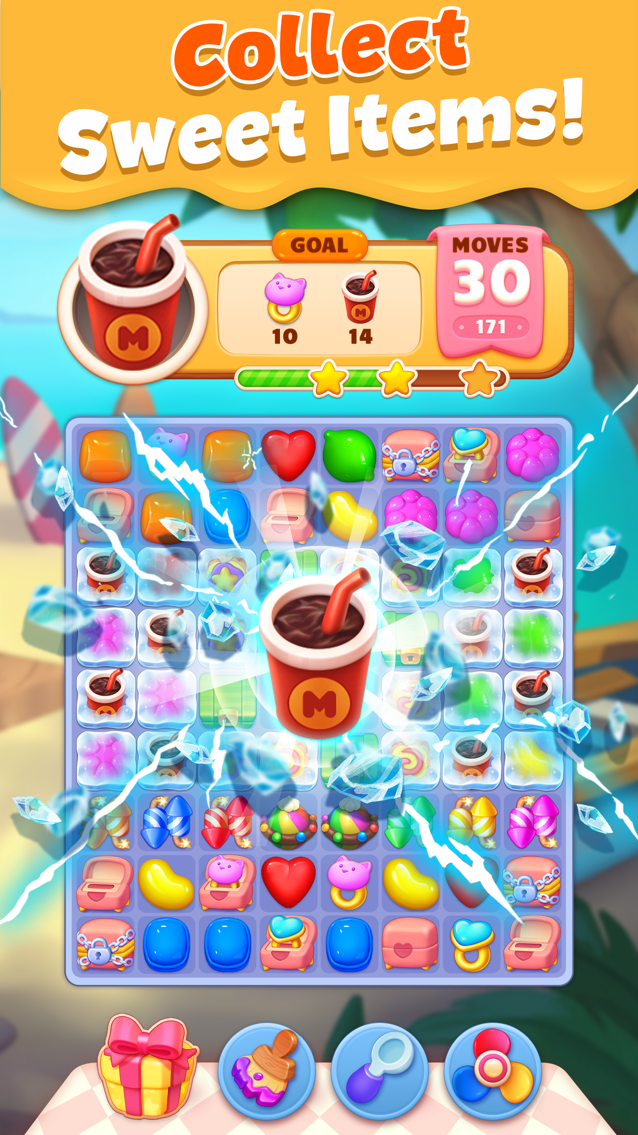 اسکرین شات 3 بازی Pet Candy Puzzle-Match 3 games