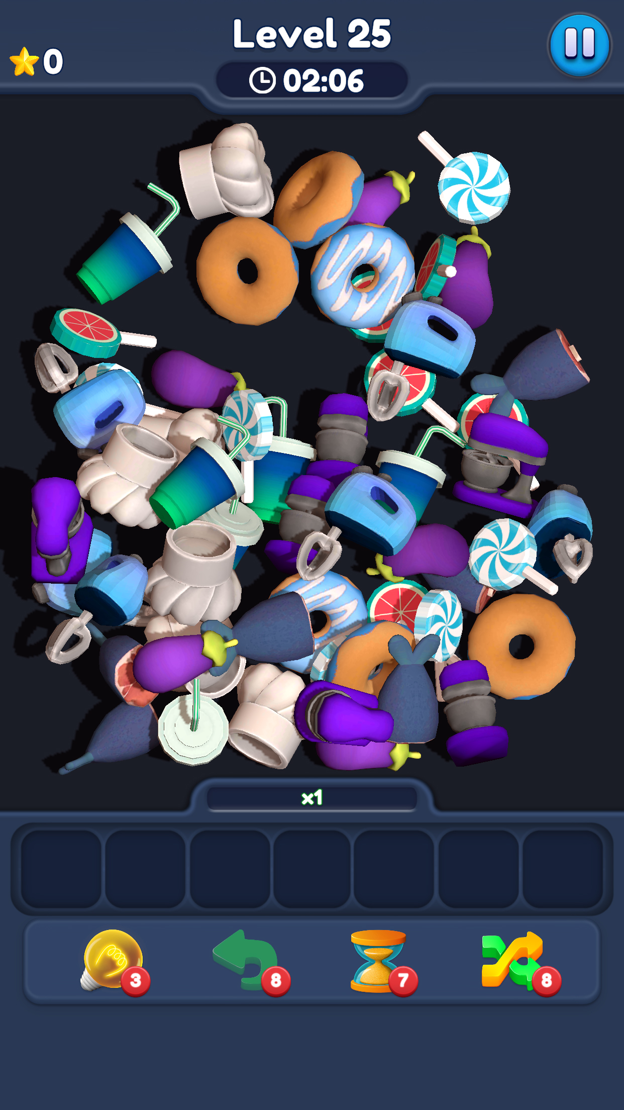 اسکرین شات 8 بازی Food Match 3D: Tile Puzzle