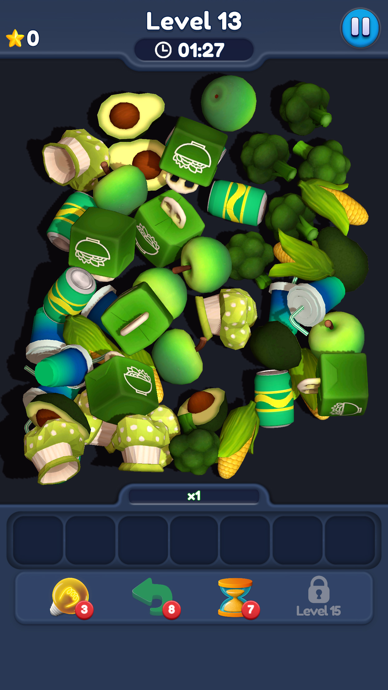 اسکرین شات 7 بازی Food Match 3D: Tile Puzzle