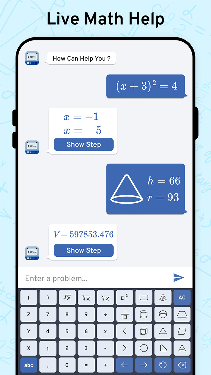 اسکرین شات 3 برنامه AI Math Scanner: Maths Solver