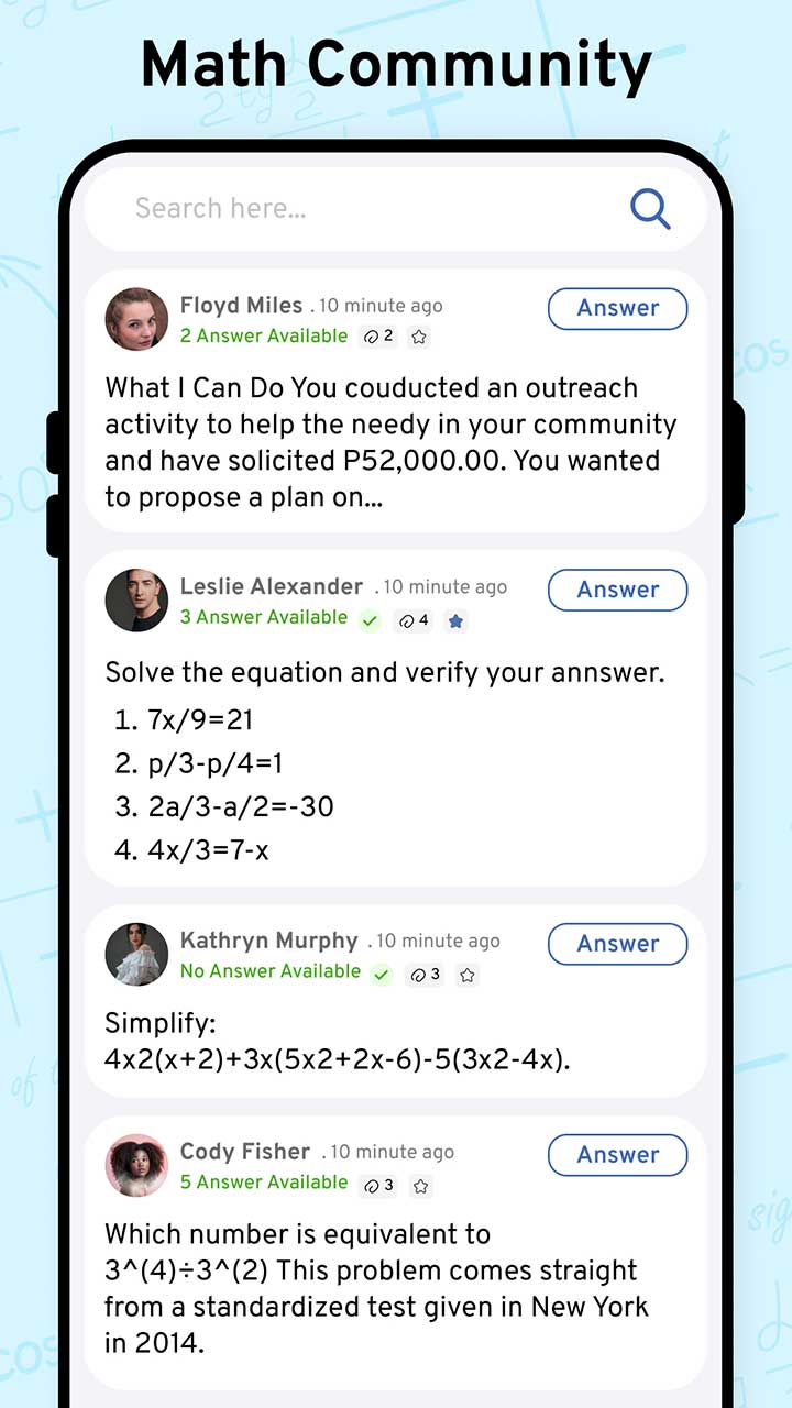اسکرین شات 4 برنامه AI Math Scanner: Maths Solver