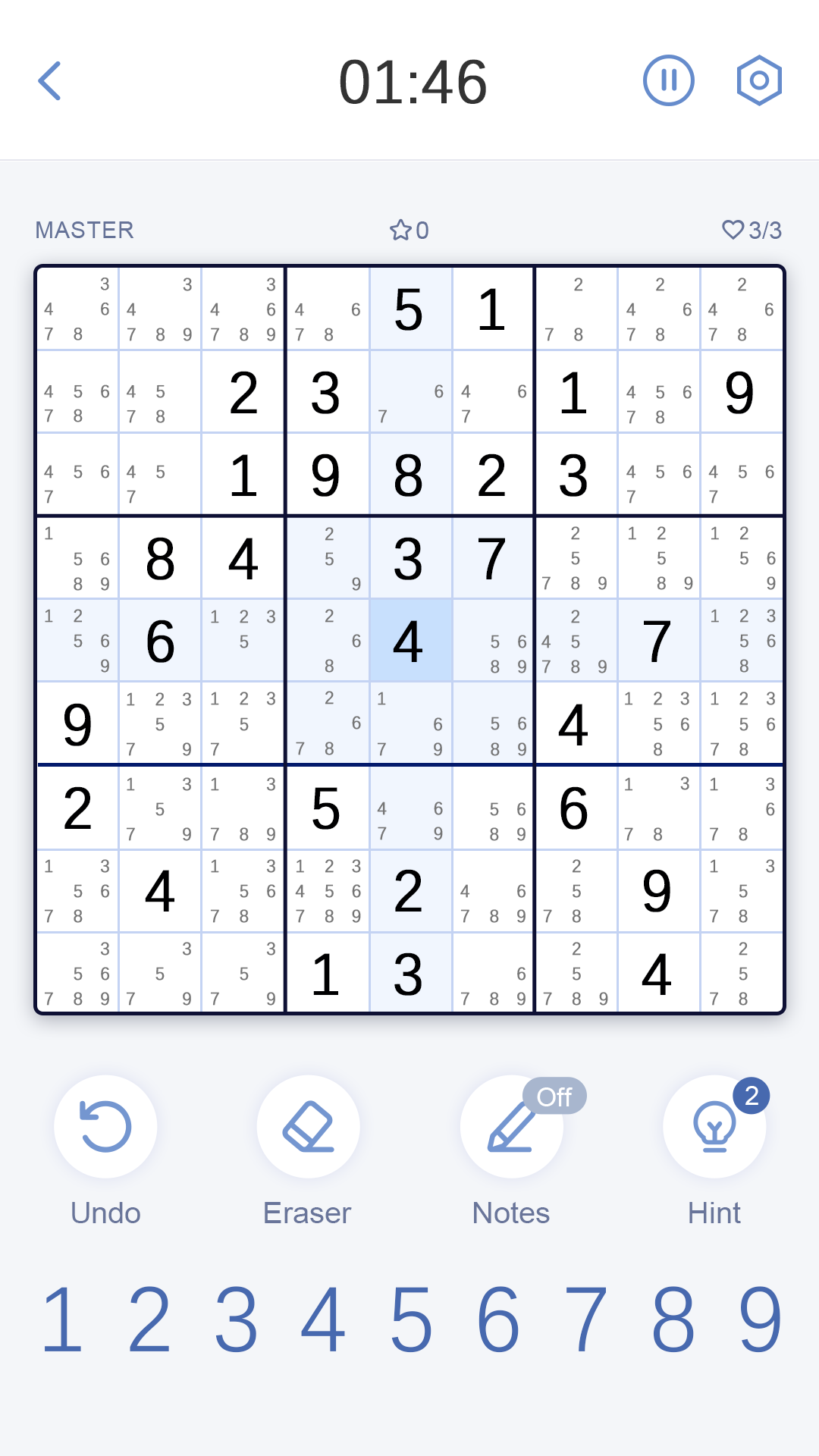 اسکرین شات 2 بازی Sudoku Master!