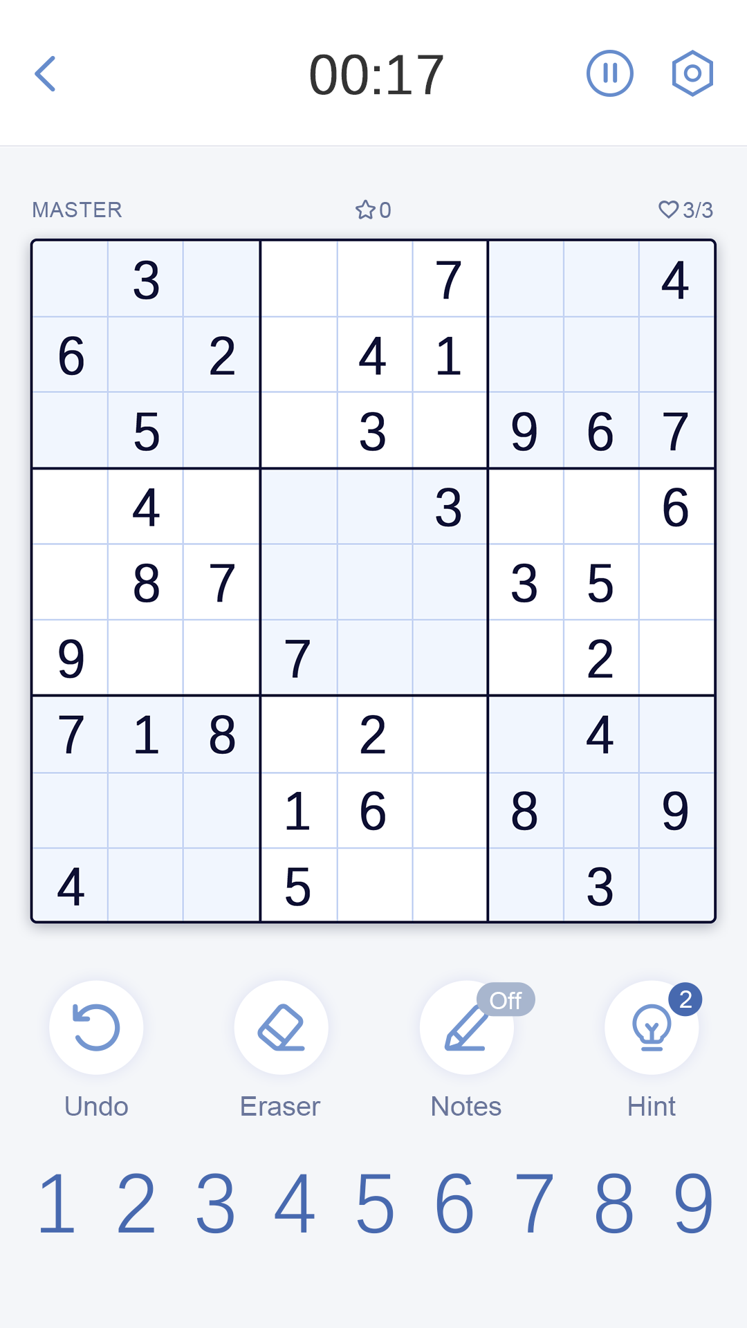 اسکرین شات 6 بازی Sudoku Master!