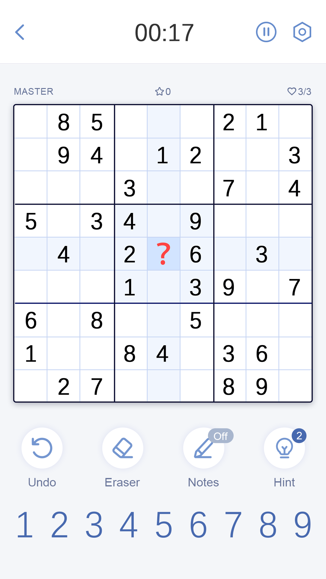 اسکرین شات 1 بازی Sudoku Master!