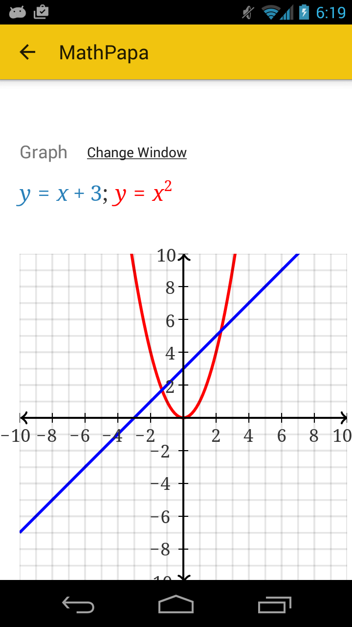 اسکرین شات 3 برنامه MathPapa - Algebra Calculator