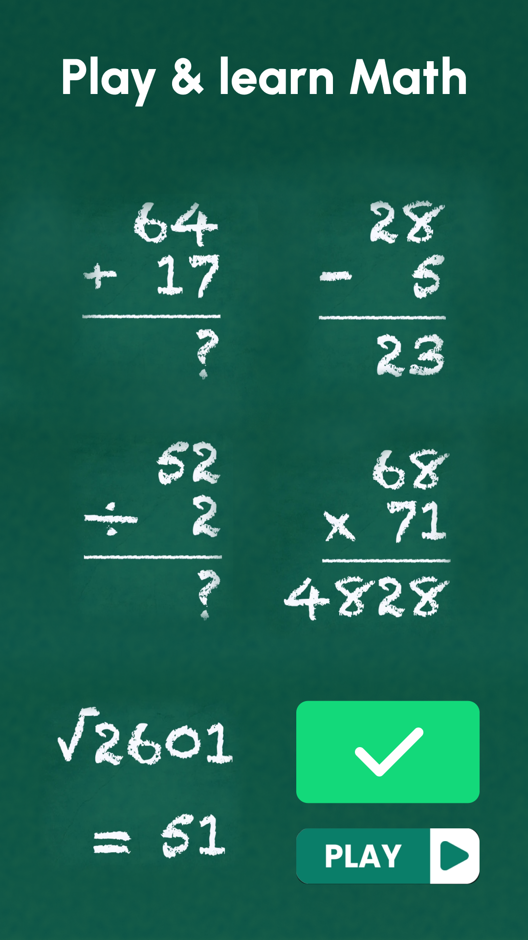 اسکرین شات 1 بازی Math Games - Maths Tricks