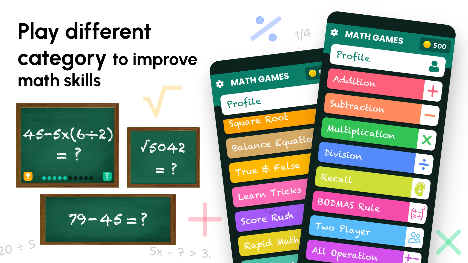 اسکرین شات 8 بازی Math Games - Maths Tricks