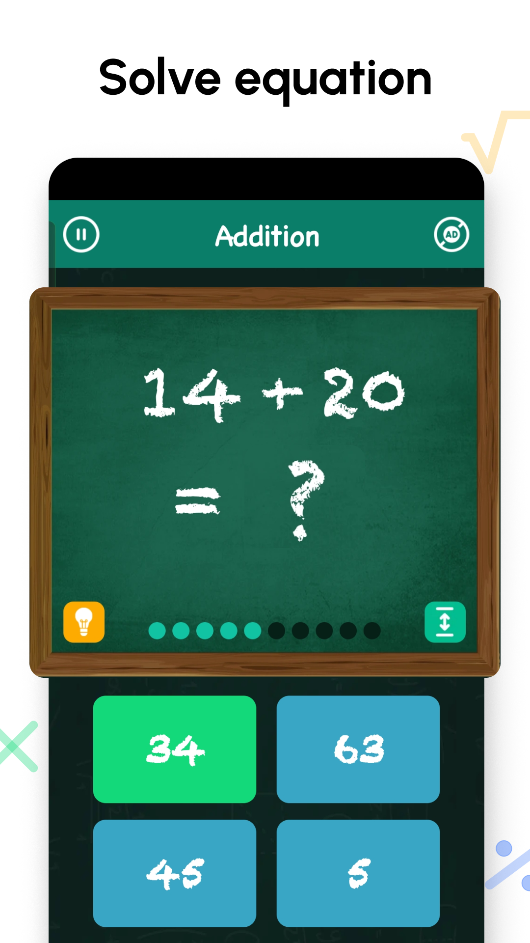 اسکرین شات 2 بازی Math Games - Maths Tricks