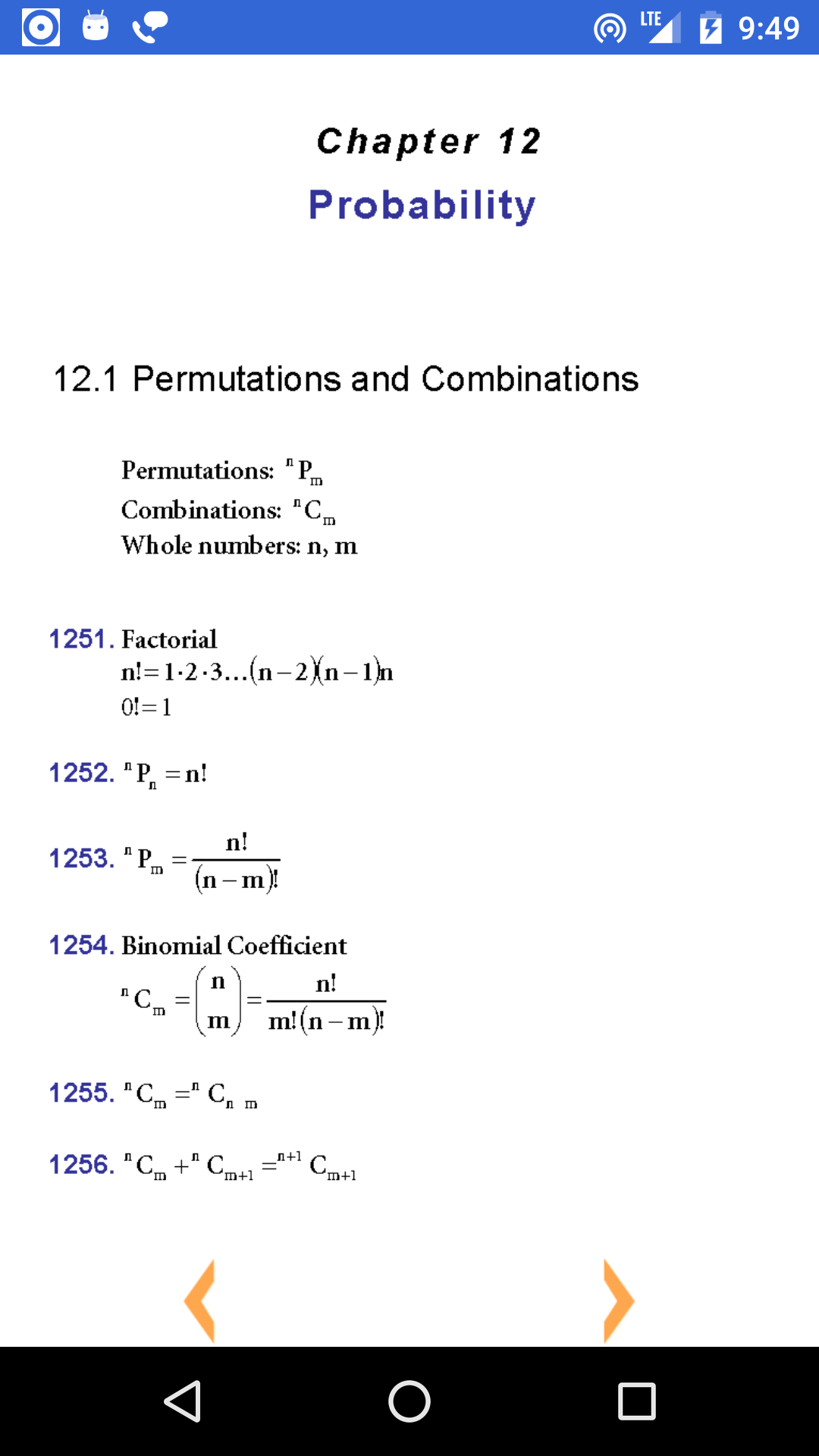 اسکرین شات 4 برنامه Math Formulas