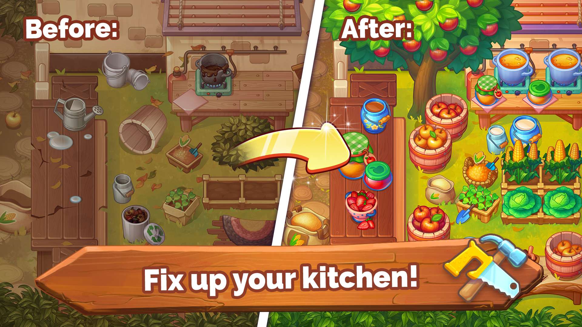 اسکرین شات 2 بازی Farming Fever - Cooking game